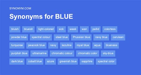 blue synonym